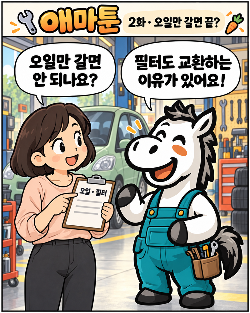 [애마툰] 2화, 오일만 갈면 끝날까? 링크 미리보기 이미지